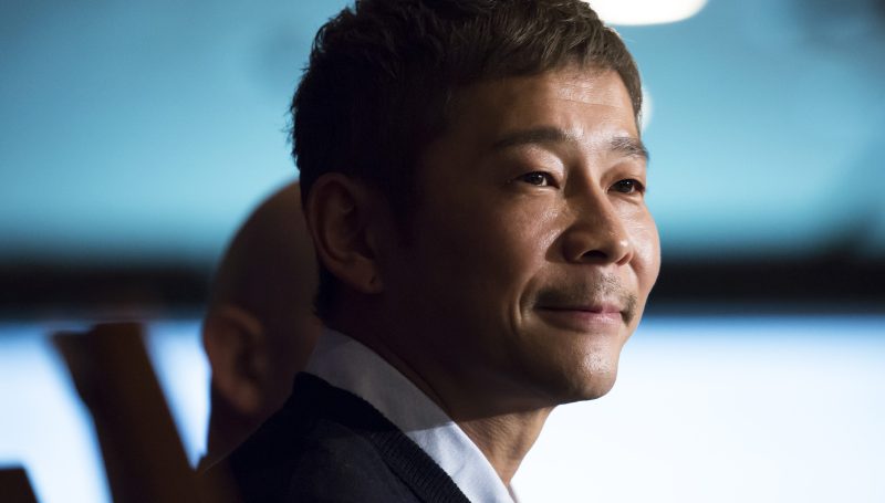 Yusaku Maezawa attends a news conference in Tokyo, Japan, on Oct. 9, 2018. Getty