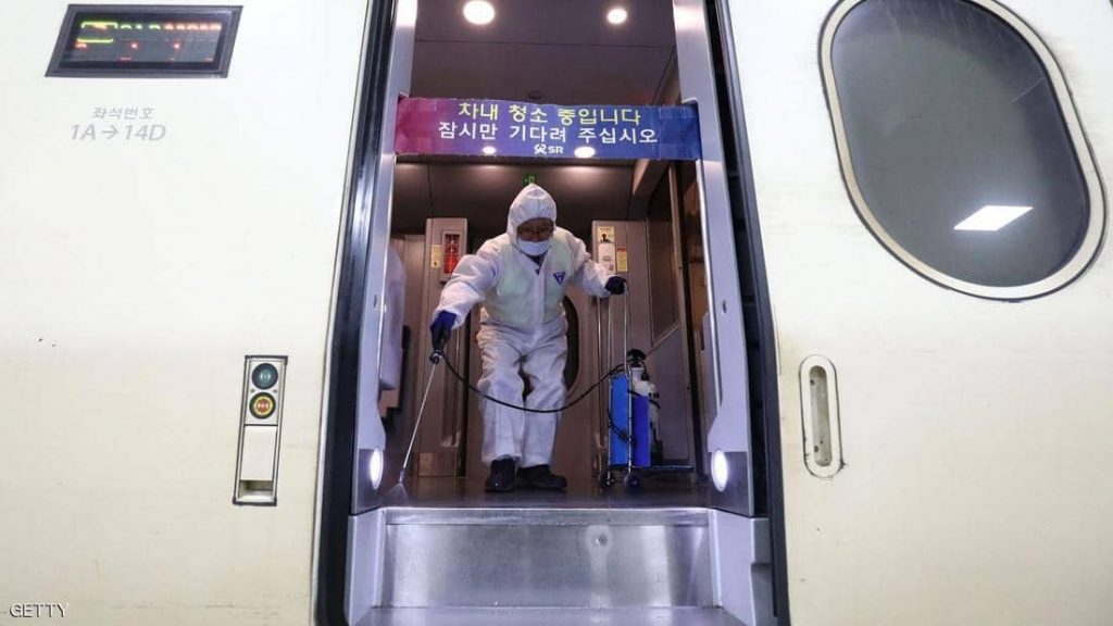 South Korea sterilizes aircrafts for fear of spreading the coronavirus