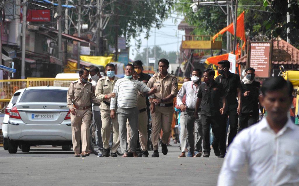 Vikas Dubey arrested in Ujjain